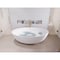 Anzzi Hangiri 5.5 ft. Solid Surface Freestanding Bathtub in Matte White BS-S29 - alternate 3